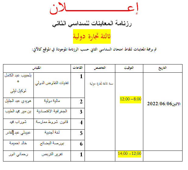 معاينة 3 تجارة دولية